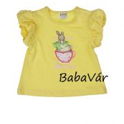 Kanz sárga nyuszis kislány poló Kanz sárga nyuszis kislány poló