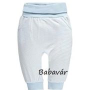 Steiff világoskék csíkos macis pamut baba nadrág Steiff világoskék csíkos macis pamut baba nadrág
