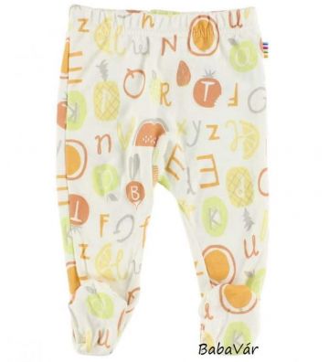 Joha Tutti Frutti sárga gyümölcsös baba lábfejes legging nadrág
