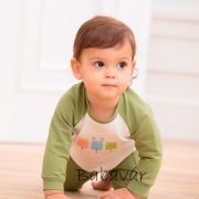 Bornino Confetti Animals fehér galléros rövid ujjú tunika Bornino Confetti Animals fehér galléros rövid ujjú tunika