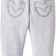 Levi'S Kids Baby csillogós szürke pamut jogging nadrág Levi'S Kids Baby csillogós szürke pamut jogging nadrág
