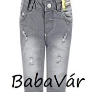Kanz koptatott szürke baba farmernadrág