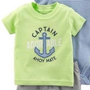 Carters captain zöld baba poló Carters captain zöld baba poló