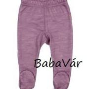 Joha lilagyapjú lábfejes baba legging nadrág
