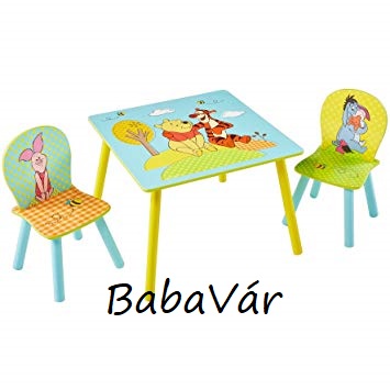 Micimackós színes asztal szett fából H Micimackós színes asztal szett fából H