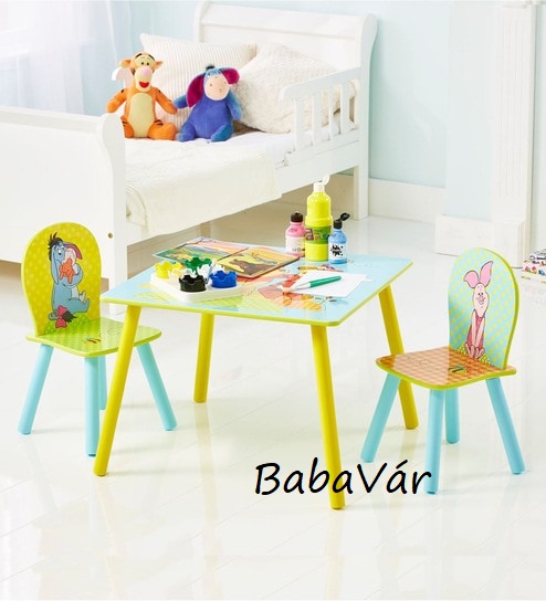 Micimackós színes asztal szett fából H Micimackós színes asztal szett fából H