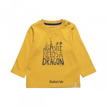 Esprit Dragon feliratos kisfiú felső : sárga