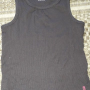 Vertbaudet szürke bordás pamut kislány trikó Vertbaudet szürke bordás pamut kislány trikó