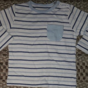 MotherCare kék csíkos hosszú ujjú felső