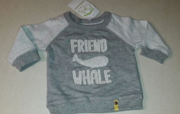Vertbaudet Friend Whale gyerek pulóver