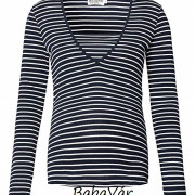 Queen Mum Maya kék csíkos szoptatós kismama felső Queen Mum Maya kék csíkos szoptatós kismama felső