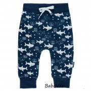 Feetje sötétkék feetje nice to eat you cápás passzés pamut babanadrág