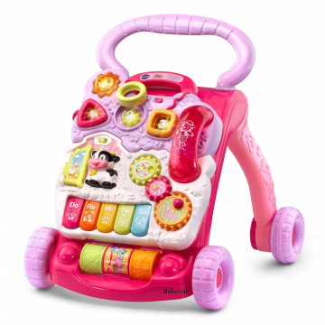 Vtech kreatív telefonos zenélős 2 az 1-ben járássegítő rózsaszín