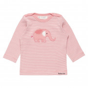 Sense Organics Luna rózsaszín csíkos elefántos babafelső Sense Organics Luna rózsaszín csíkos elefántos babafelső