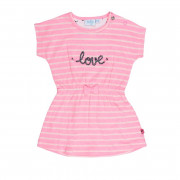 Feetje Tropical Girl pink csíkos love kislány ruha
