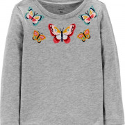 Carter's pillangós flitteres hosszú ujjú kislány felső Carter's pillangós flitteres hosszú ujjú kislány felső