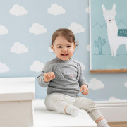 Bornino Farm animals csíkos pamut legging nadrág