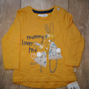 MotherCare sárga nyuszis hosszú ujjú kislány felső MotherCare sárga nyuszis hosszú ujjú kislány felső