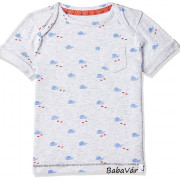 MotherCare szürke bálna mintás baba póló MotherCare szürke bálna mintás baba póló