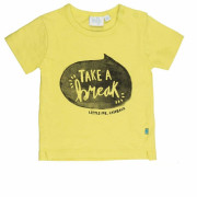 Feetje Take a break sárga baba póló Feetje Take a break sárga baba póló