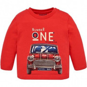 Mayoral Nuber one Mini Morriss hosszú ujjú felső piros