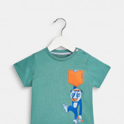 Esprit jungel zöld majmos baba póló