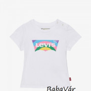 Levi's fehér Rainbow szivárványos baba póló Levi's fehér Rainbow szivárványos baba póló