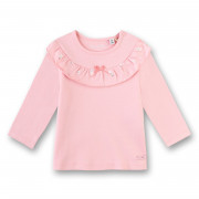 Sanetta rózsaszín fodros nyakú hosszú ujjú felső Sanetta rózsaszín fodros nyakú hosszú ujjú felső