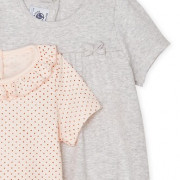 Petit Bateau szürke masnis ujjú baba tunikás poló Petit Bateau szürke masnis ujjú baba tunikás poló