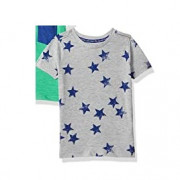 MotherCare szürke kék csillagos baba póló