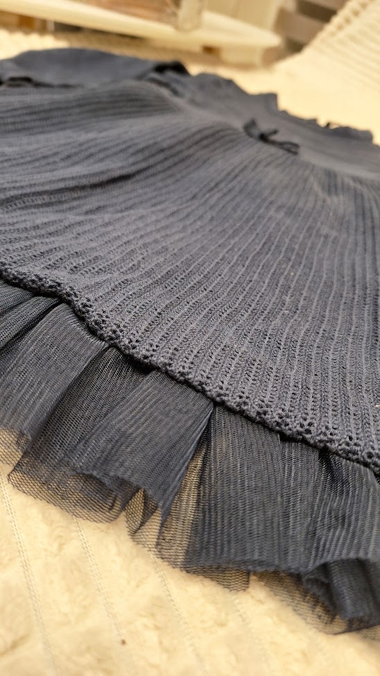 Happy Girls kék kötött / tüll alsószoknyás kislány ruha alkalomra is Happy Girls kék kötött / tüll alsószoknyás kislány ruha alkalomra is