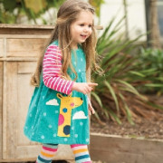 Frugi Lily Polka Giraffe baba kord kislány ruha Frugi Lily Polka Giraffe baba kord kislány ruha