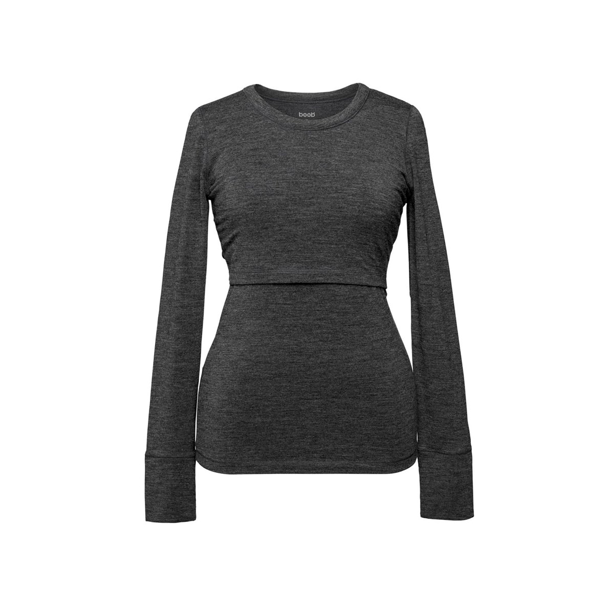 Boob merino wool dark gray Szoptatós kismama felső Boob merino wool dark gray Szoptatós kismama felső