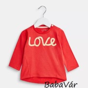 Esprit Love piros hosszú ujjú baba felső Esprit Love piros hosszú ujjú baba felső