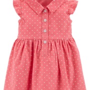 Carter's rózsaszín pöttyös kord kislány ruha kis bugyival Carter's rózsaszín pöttyös kord kislány ruha kis bugyival