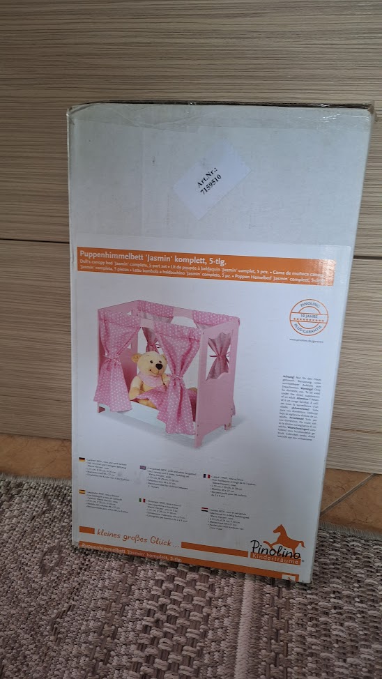 Pinolino Jasmin 5 részes Játék Fa baldahinos Babaágy Pinolino Jasmin 5 részes Játék Fa baldahinos Babaágy