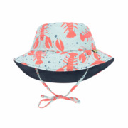 Lassig kék Homár mintás  UV szűrős nyakvédős kifordítható  nyári kalap