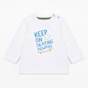 Esprit fehér keep on skating always feliratos baba felső Esprit fehér keep on skating always feliratos baba felső