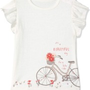 MotherCare bike and flowers mintás kislány baba póló MotherCare bike and flowers mintás kislány baba póló