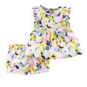 Carters virágos kislány ruha sorttal