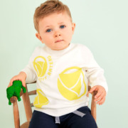 Petit Bateau sárga hajós hosszú ujjú baba felső Petit Bateau sárga hajós hosszú ujjú baba felső