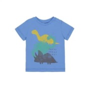 MotherCare Happy Dino világoskék baba póló MotherCare Happy Dino világoskék baba póló