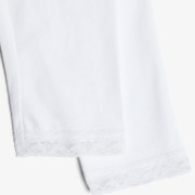 Name it Fehér pamut csipke aljú capri legging kislányoknak Name it Fehér pamut csipke aljú capri legging kislányoknak