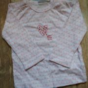 Feetje rózsaszín szívecske vonalas kislány felső Feetje rózsaszín szívecske vonalas kislány felső