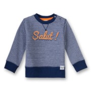 Eat Ants by Sanetta kék csíkos Salut fiú baba pulóver Eat Ants by Sanetta kék csíkos Salut fiú baba pulóver