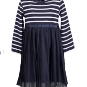 Happy Girls kék csíkos rakott tüll szoknyás alkalmi kislányruha