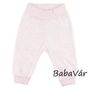 Fixoni rózsaszín plüss mintás baba nadrág