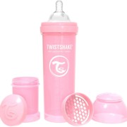 Twistshake tápszertartós cumisüveg szett  330ml Rózsaszín