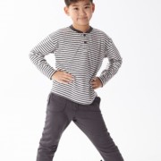 Sanetta Pure szürke csíkos felső Sanetta Pure szürke csíkos felső