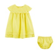 Carter's sárga nyári kislányruha szett kis bugyival